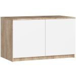 Nadstavec na šatník Star 90 cm sonoma/biely