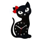 Nástenné hodiny Cat čierne