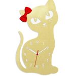 Nástenné hodiny Cat zlaté