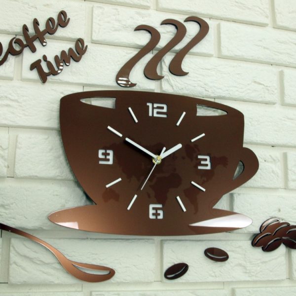 Nástenné hodiny Coffe medené