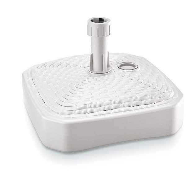 Podstavec pod slnečník hranatý UMBI 39 cm biely
