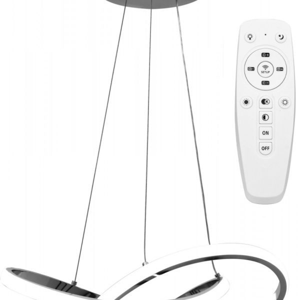 Stropné svietidlo Ring LED strieborné