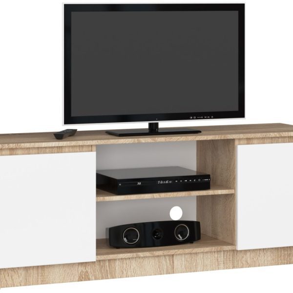 TV stolík Beron 140 cm sonoma/biela
