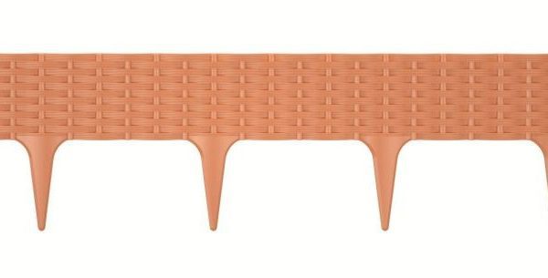 Trávnikový lem BORDER terakota 390cm