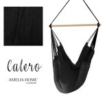 Závesné hojdacie kreslo Calero čierne