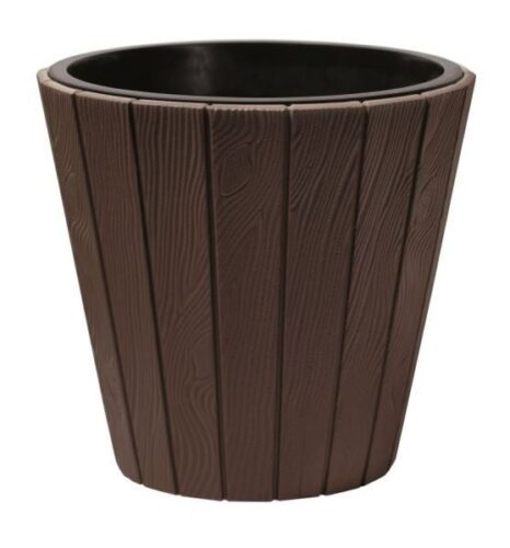 Kvetináč z dosiek Wood hnedý