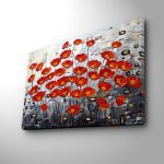 Obraz Poppy 45x70 cm červený