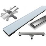Odvodňovací žľab MEXEN FLAT 70 cm + sifón biely