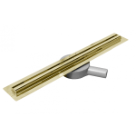 Odvodňovací žľab Mexen Flat 360 SLIM + sifón Gold 80 cm