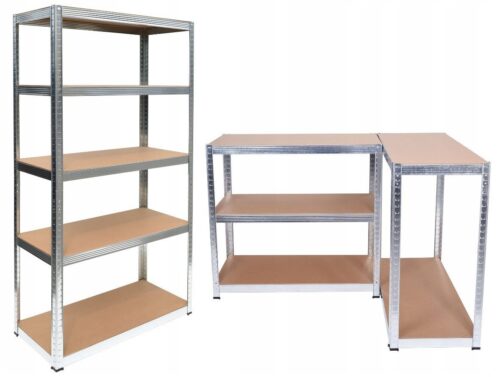Rozkladací kovový regál 875kg hnedý Rozkladací kovový regál 875kg hnedý