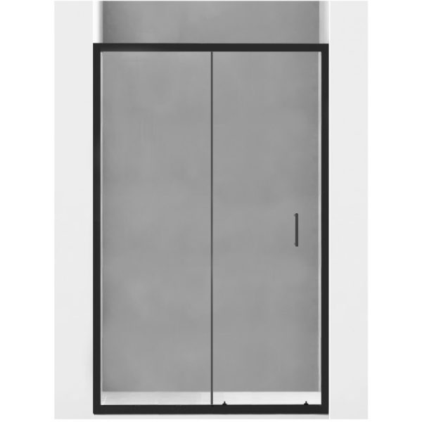Sprchové dvere MEXEN Apia 140 cm čierne