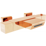Termostatická vaňová batéria MEXEN CUBE rose gold