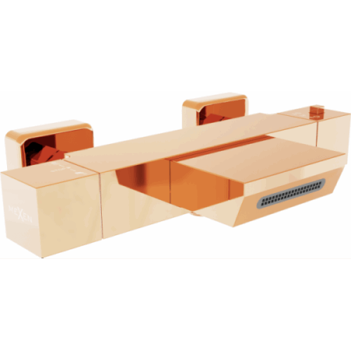 Termostatická vaňová batéria MEXEN CUBE rose gold Termostatická vaňová batéria MEXEN CUBE rose gold