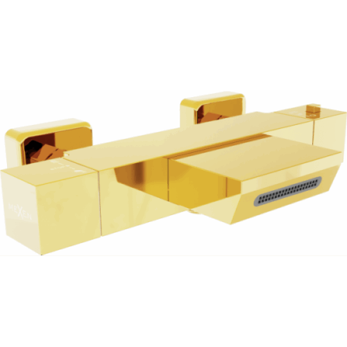 Termostatická vaňová batéria MEXEN CUBE zlatá Termostatická vaňová batéria MEXEN CUBE zlatá