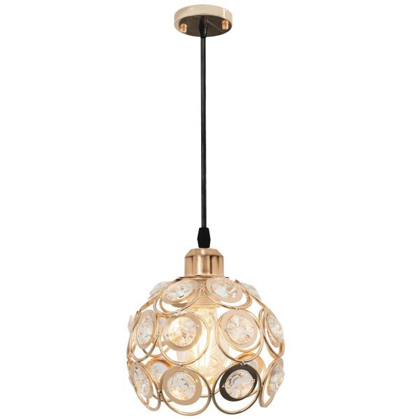 Stropné svietidlo TooLight Loft Crystal I zlaté