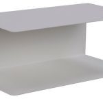 Závesná polica Joliet 35 cm biela