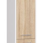 Kúpeľňová skrinka Fin I 30 cm biela/sonoma