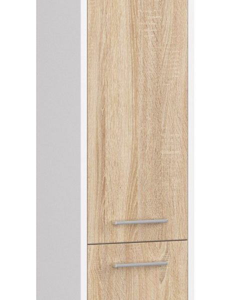 Kúpeľňová skrinka Fin I 30 cm biela/sonoma