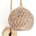 Nástěnná lampa Loko zlatá