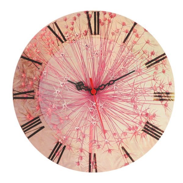 Nástěnné hodiny Rosé 30 cm růžové