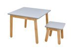 ArtBel Detský set stôl & stolička WOODY Farba: Biela – Obrázok 2
