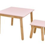 ArtBel Detský set stôl & stolička WOODY Farba: Biela