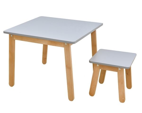 ArtBel Detský set stôl & stolička WOODY Farba: Ružová