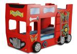 Artplast Detská poschodová posteľ HAPPY BUS | červený
