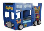 Artplast Detská poschodová posteľ HAPPY BUS | modrá