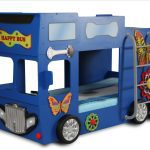 Artplast Detská poschodová posteľ HAPPY BUS | modrá