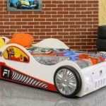 Artplast Detská posteľ formulka MONZA | biela