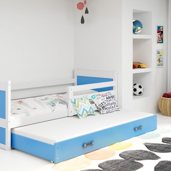 BMS Detská posteľ  s prístelkou RICO 2 | biela 80x190 cm Farba: Biela