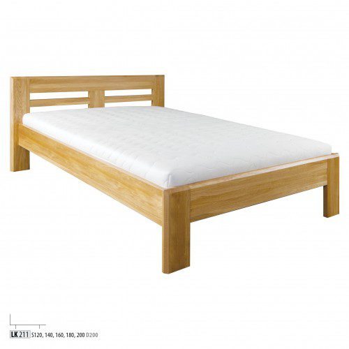 Drewmax Jednolôžková posteľ LK211 | 120 cm dub Farba: Dub prírodný Drewmax Jednolôžková posteľ LK211 | 120 cm dub Farba: Dub prírodný