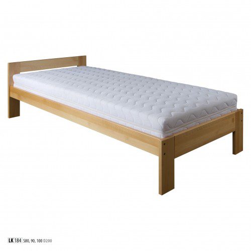 Drewmax Jednolôžková posteľ - masív LK184 | 100 cm buk Morenie: Rustikal Drewmax Jednolôžková posteľ - masív LK184 | 100 cm buk Morenie: Rustikal