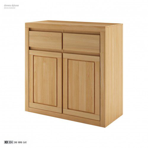 Drewmax Komoda - masív KD304 / dub Farba: Dub brendy Drewmax Komoda - masív KD304 / dub Farba: Dub brendy