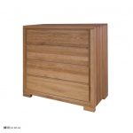 Drewmax Komoda - masív KD353 / dub Farba: Dub brendy