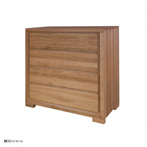 Drewmax Komoda - masív KD353 / dub Farba: Dub brendy Drewmax Komoda - masív KD353 / dub Farba: Dub brendy