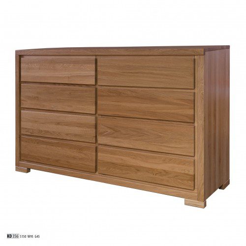 Drewmax Komoda - masív KD356 / dub Farba: Dub brendy Drewmax Komoda - masív KD356 / dub Farba: Dub brendy