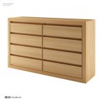 Drewmax Komoda - masív KD406 / buk Morenie: Cherry