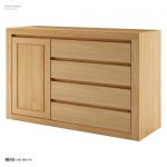 Drewmax Komoda - masív KD408 / buk Morenie: Orech
