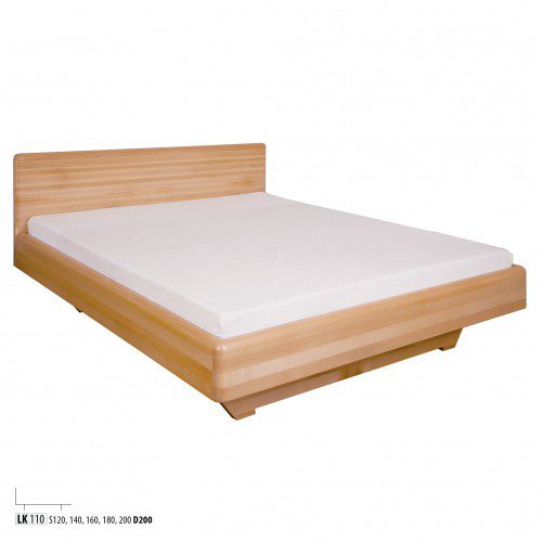 Drewmax Manželská posteľ - masív LK110 | 160 cm buk Morenie: Rustikal Drewmax Manželská posteľ - masív LK110 | 160 cm buk Morenie: Rustikal
