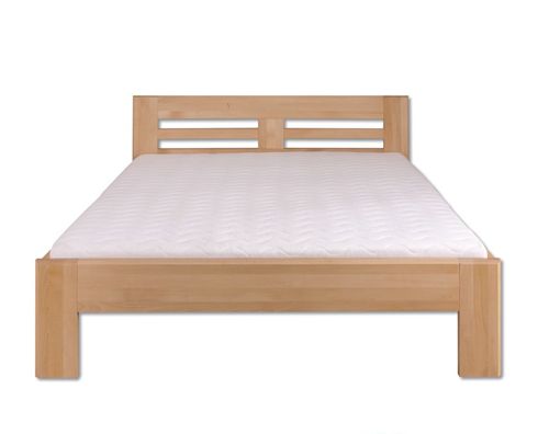 Drewmax Manželská posteľ - masív LK111 | 140 cm buk Morenie: Cherry Drewmax Manželská posteľ - masív LK111 | 140 cm buk Morenie: Cherry