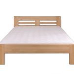 Drewmax Manželská posteľ - masív LK111 | 140 cm buk Morenie: Rustikal