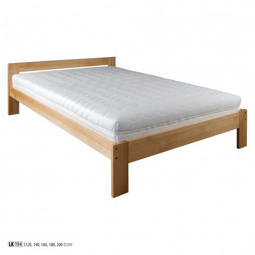 Drewmax Manželská posteľ - masív LK194 | 200 cm buk Morenie: Gray Drewmax Manželská posteľ - masív LK194 | 200 cm buk Morenie: Gray