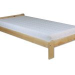 Drewmax Posteľ - masív LK123 | 90 cm borovica Morenie: Dub