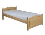 Drewmax Posteľ - masív LK126 | 100 cm borovica Morenie: Orech