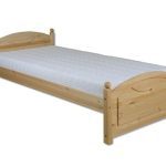 Drewmax Posteľ - masív LK126 | 80 cm borovica Morenie: Gray