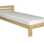 Drewmax Posteľ - masív LK127 | 80 cm borovica Morenie: Orech