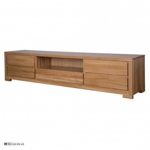 Drewmax TV stolík - masív RV352 / dub Farba: Dub bielený Drewmax TV stolík - masív RV352 / dub Farba: Dub bielený