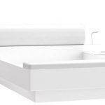 Forte Manželská posteľ STARLET WHITE | STWL163 Prevedenie: LED osvetlenie IZLED23P02